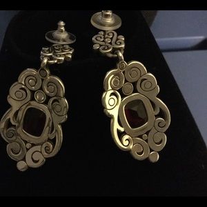 Brighton Jewelry - Brighton red stone earrings ‘bright & shine. 2” Brighton Jewelry - Brighton red stone earrings ‘bright & shine. 2”